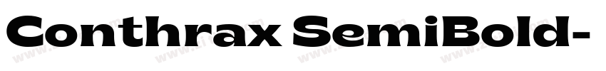 Conthrax SemiBold字体转换